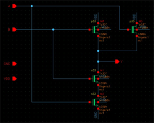 模擬IC設計原理圖：邏輯電路是如何通過MOS管實現的
